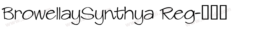 BrowellaySynthya Reg字体转换